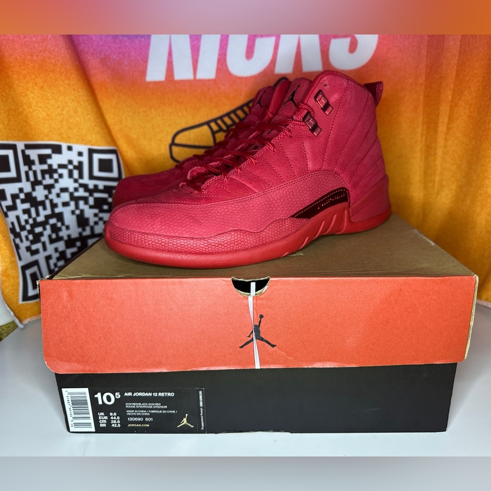Jordan 12 Retro 2018 Gym Red Size 10.5M Pre-loved